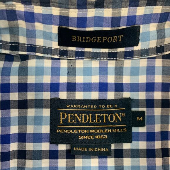 Pendleton Bridgeport Shirt Mens M Medium Plaid Cotton Long Sleeve Button Down - Picture 5 of 10